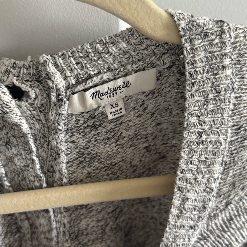 Madewell Button-Back Gray Sweater - image 2